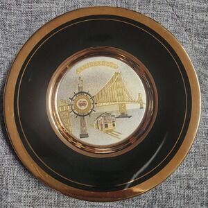 BEAUTIFUL The Art of CHOKIN 3.25 " 24K Gold Edge, San Francisco Golden Gate